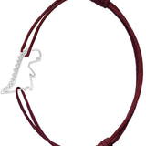 DINO ARGENTO BRACCIALE CORDA