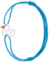 Load image into Gallery viewer, PATITO ENAMEL WHITE CORD BRACELET
