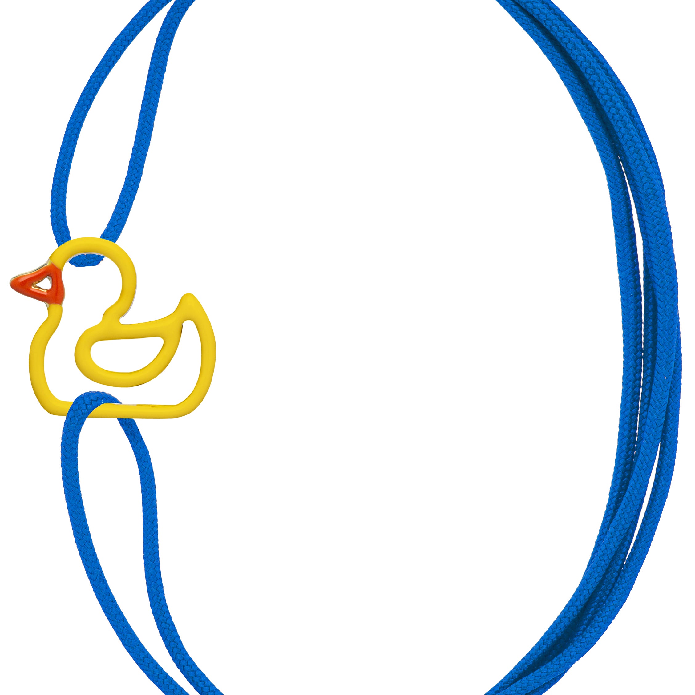 PATITO ENAMEL YELLOW CORD BRACELET