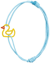 Load image into Gallery viewer, PATITO ENAMEL YELLOW CORD BRACELET
