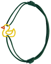 Load image into Gallery viewer, PATITO ENAMEL YELLOW CORD BRACELET

