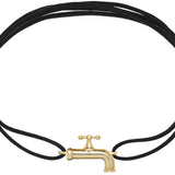 FAUCET ARGENTO BRACCIALE CORDA