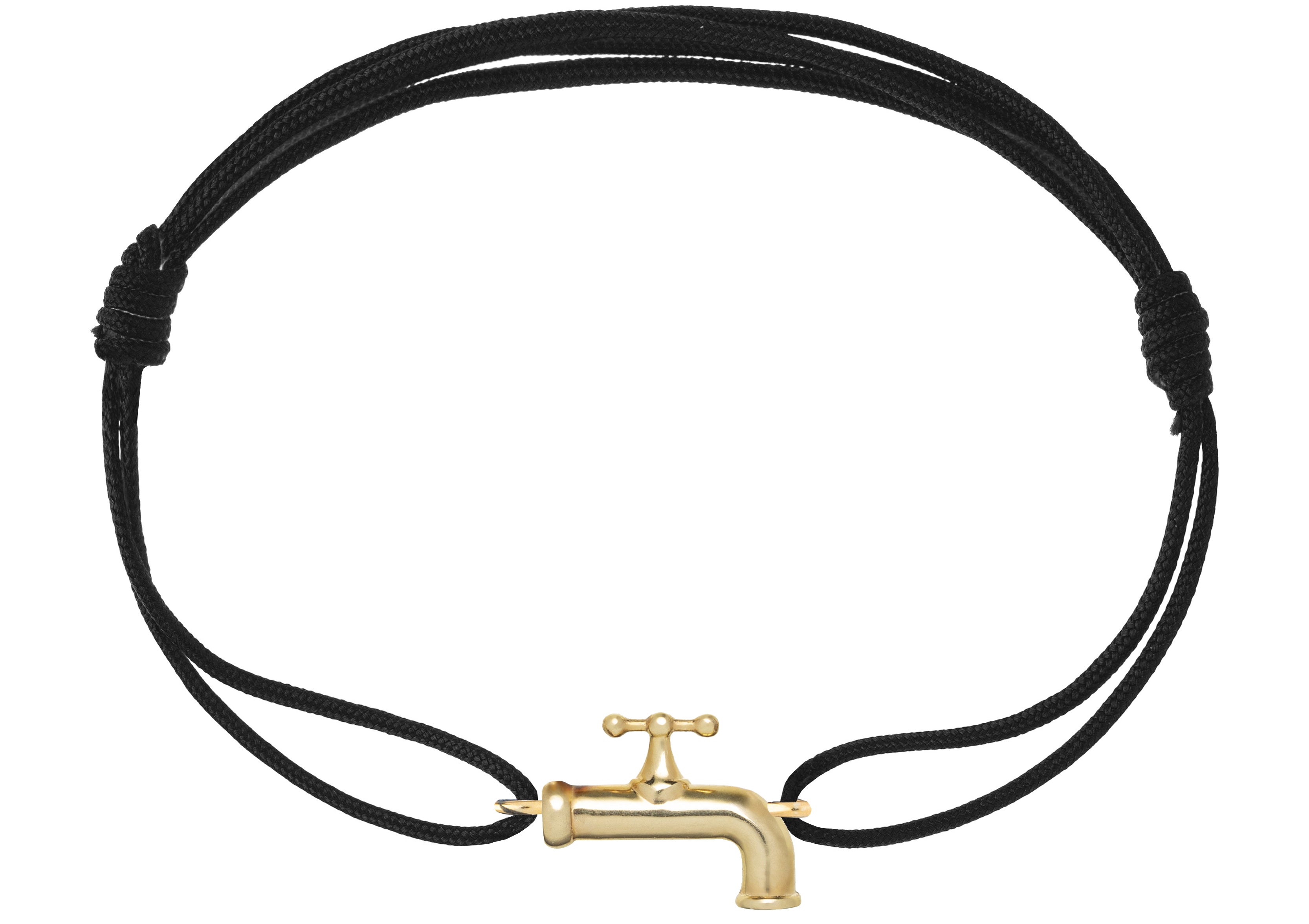 FAUCET ARGENTO BRACCIALE CORDA