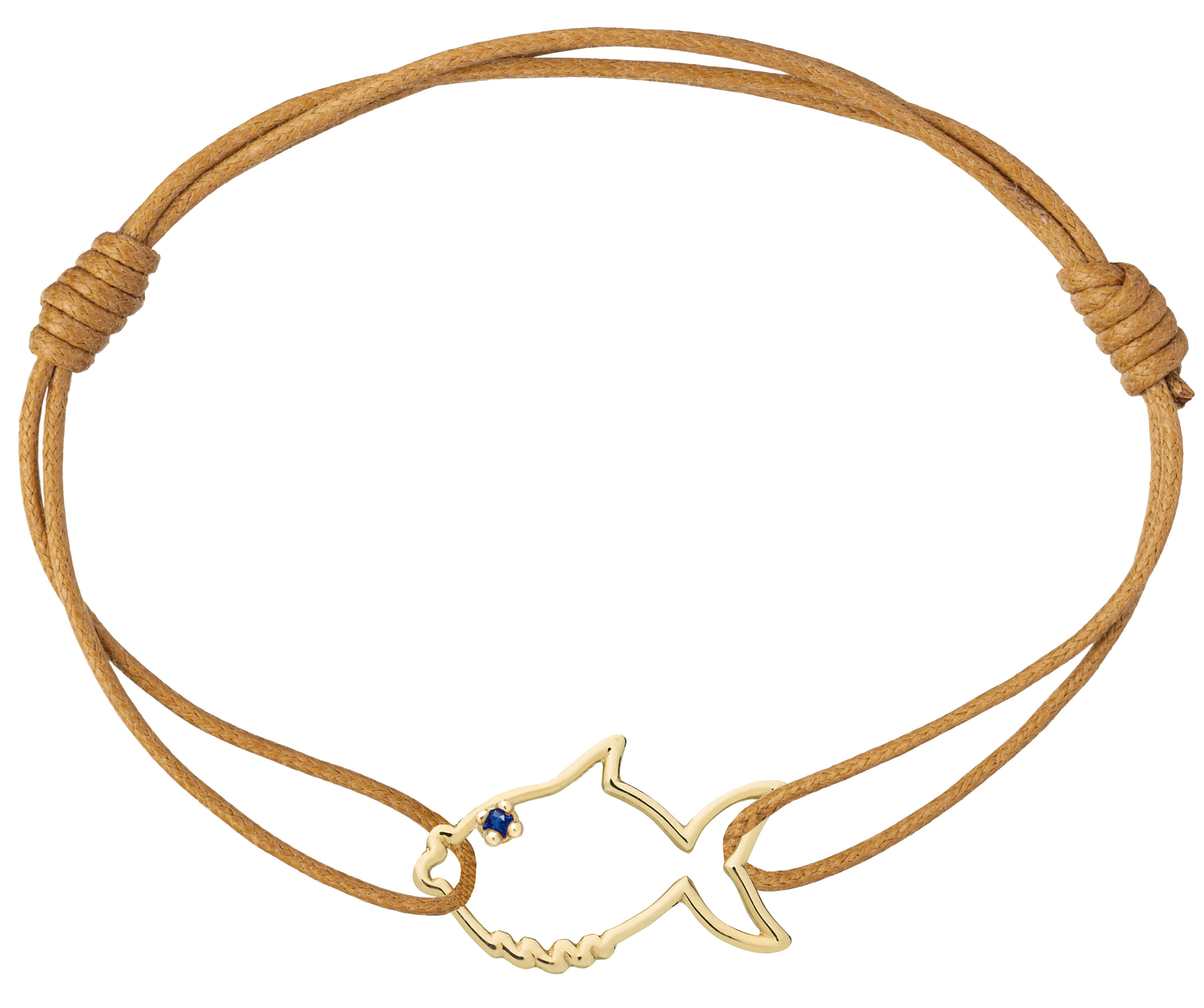 PECECITO ZAFIRO AZUL CORD BRACELET