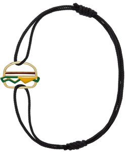 HAMBURGER ENAMEL BRACCIALE CORDA