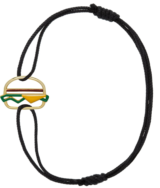 HAMBURGER ENAMEL BRACCIALE CORDA