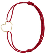 Load image into Gallery viewer, CORAZON BRILLANTE CORD BRACELET
