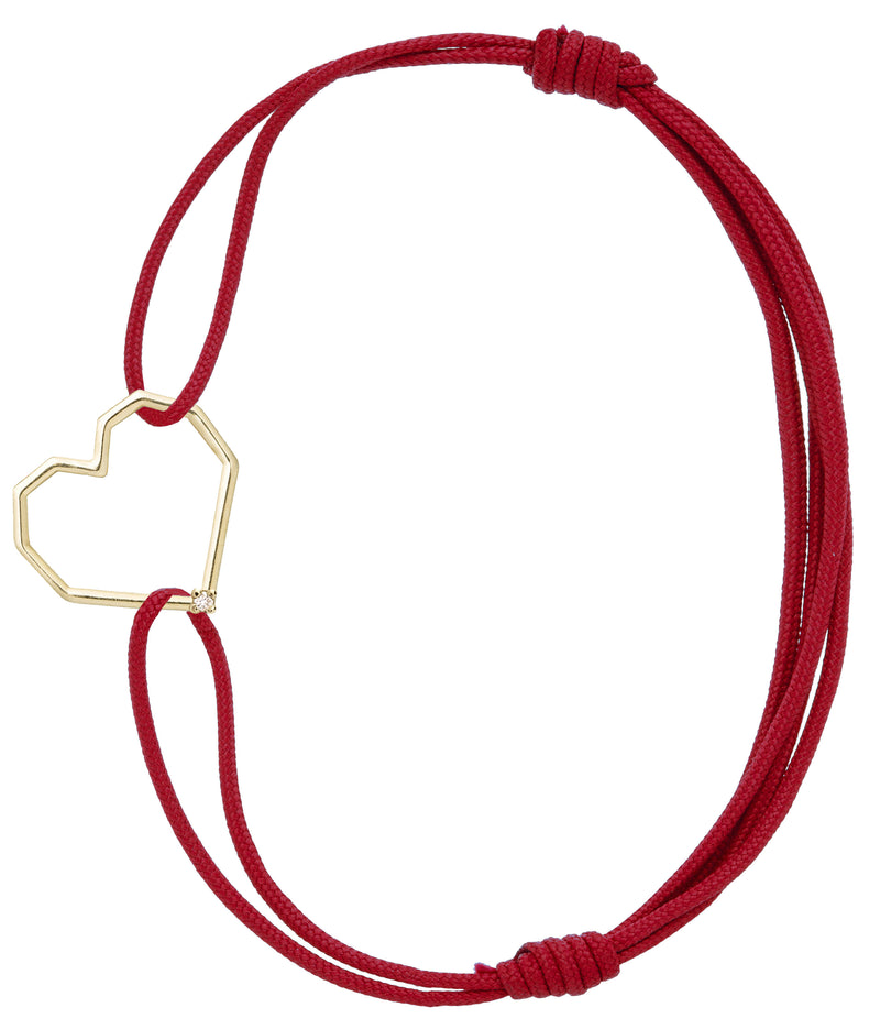 CORAZON BRILLANTE CORD BRACELET