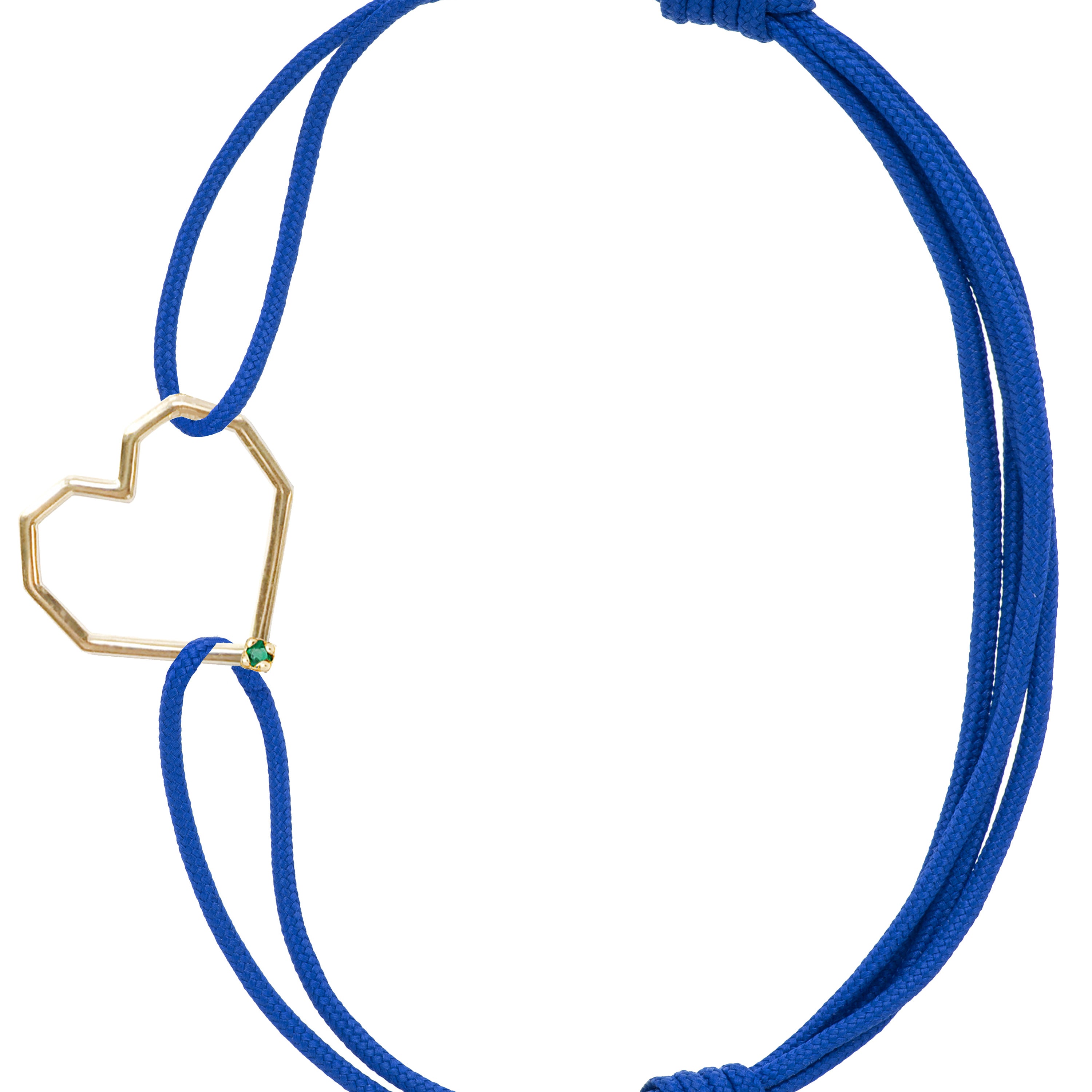 CORAZON ESMERALDA CORD BRACELET