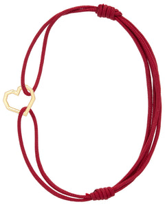 MINI CORAZON BRACCIALE CORDA