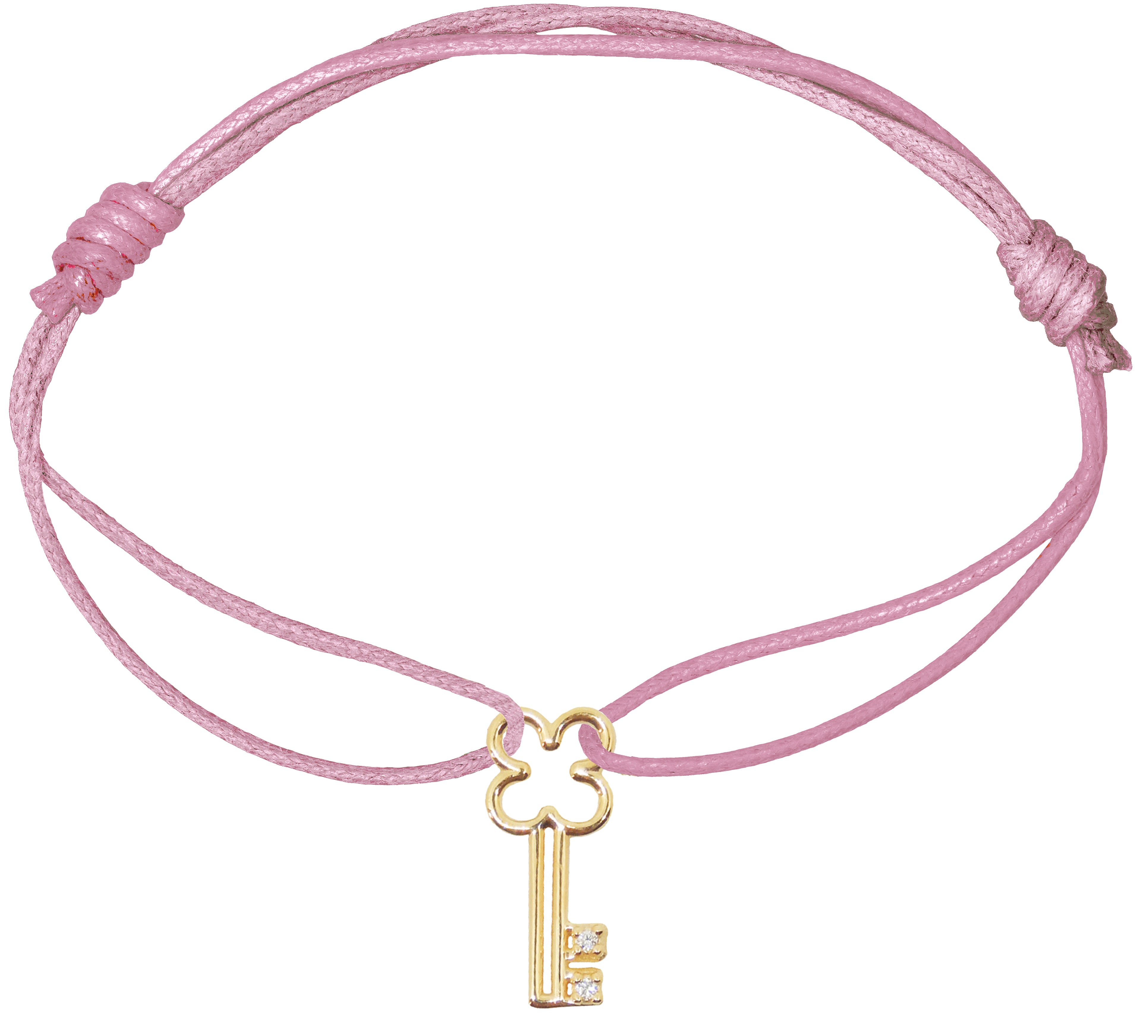 ALIITA ブレスレット CARTA ENAMEL CORD BRACELET Gold Tennis Pink Cord Bracelet - ALIITA