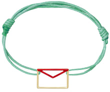 Carica l&#39;immagine nel visualizzatore di Gallery, CARTA ENAMEL BRACCIALE CORDA
