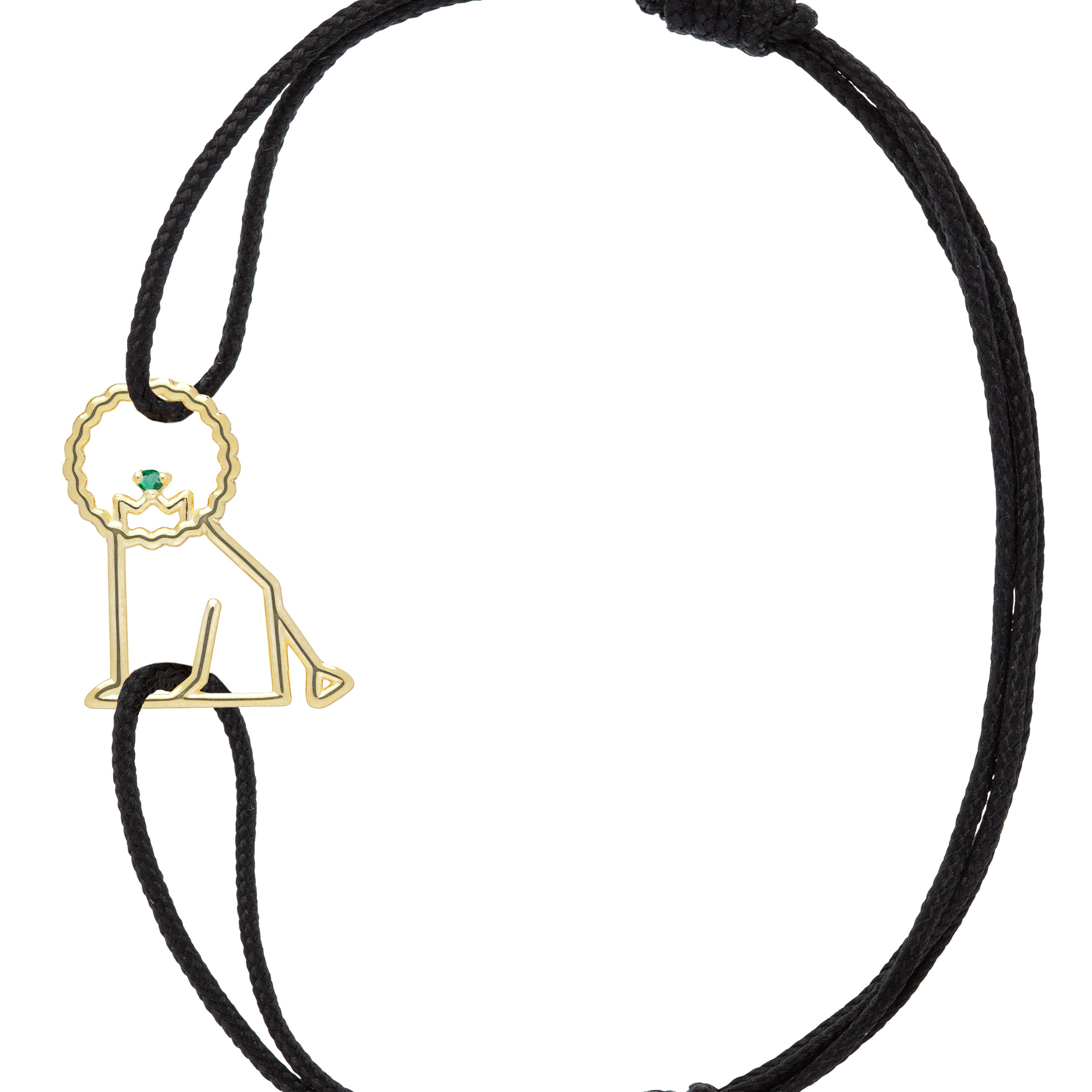 LEON ESMERALDA CORD BRACELET
