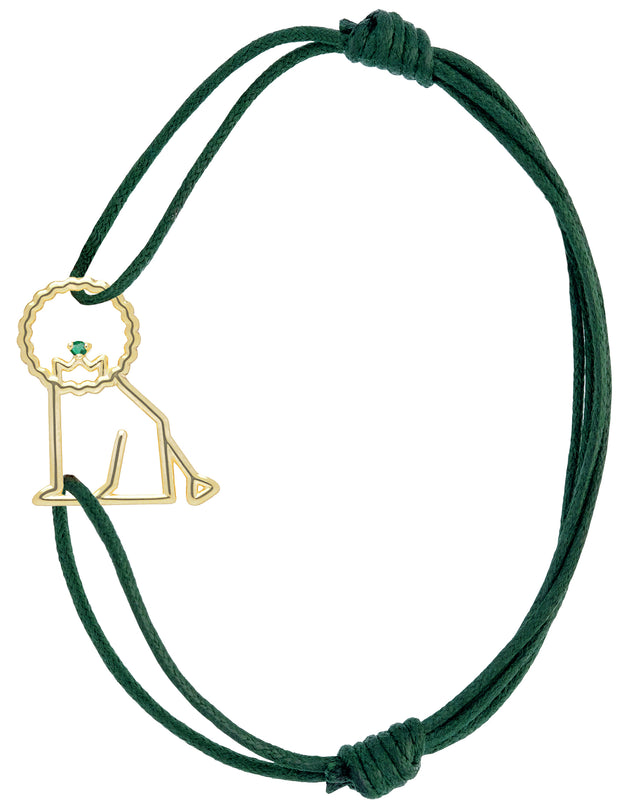 LEON ESMERALDA BRACCIALE CORDA