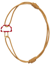 Load image into Gallery viewer, MUSHROOM RED CORD BRACELET
