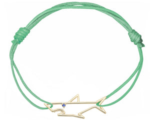 TIBURON ZAFIRO AZUL BRACCIALE CORDA