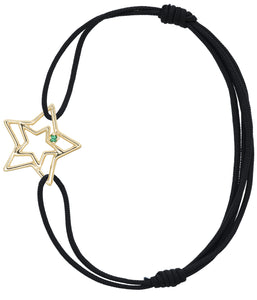 ESTRELLA ESMERALDA CORD BRACELET