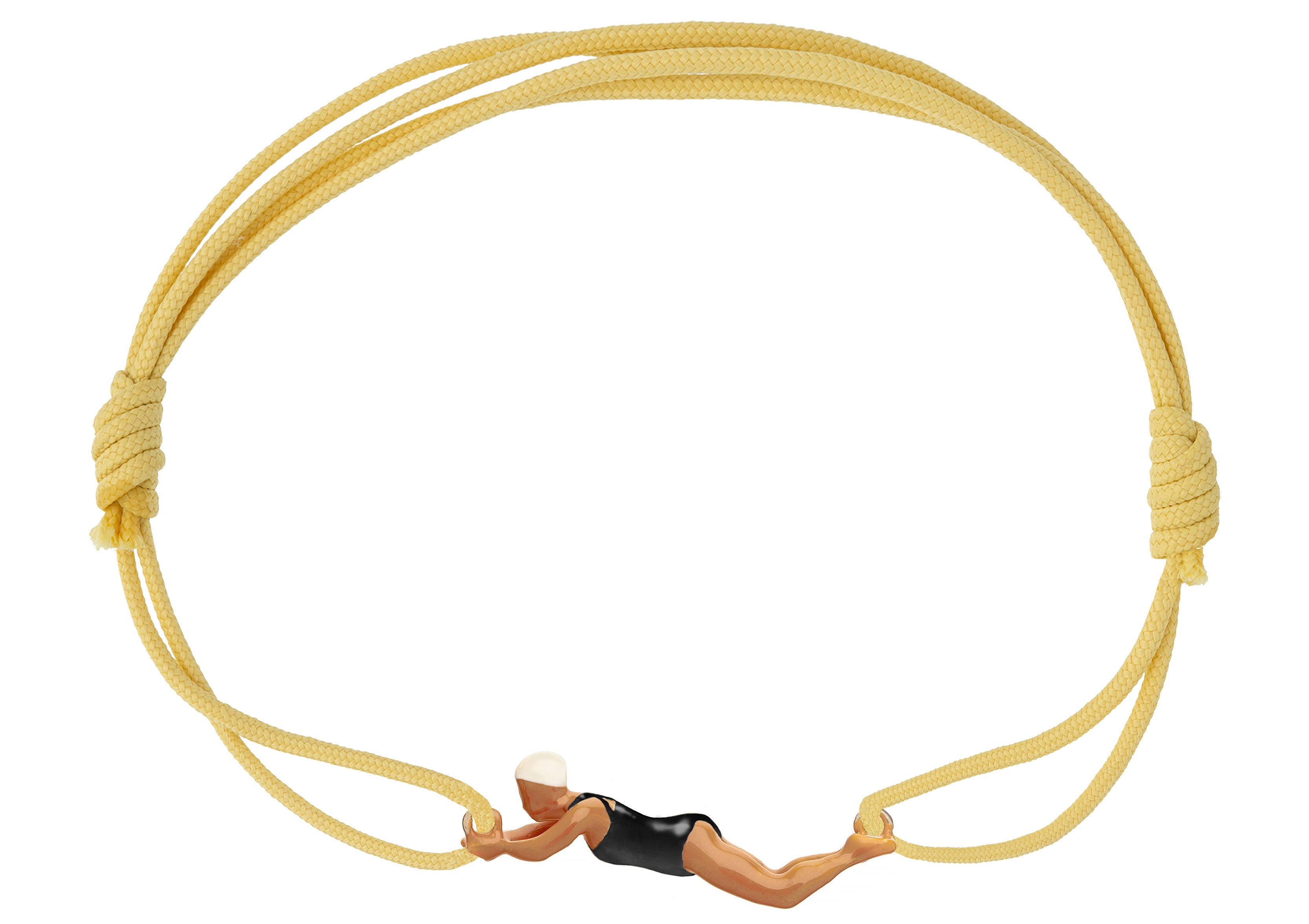 NADADORA COMPLETO NERO BRACCIALE CORDA