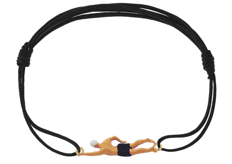 NADADOR BLACK CORD BRACELET