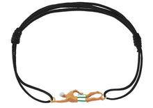 Load image into Gallery viewer, NADADOR RAYADO GREEN CORD BRACELET
