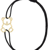 OSITO BRILLANTE BRACCIALE CORDA