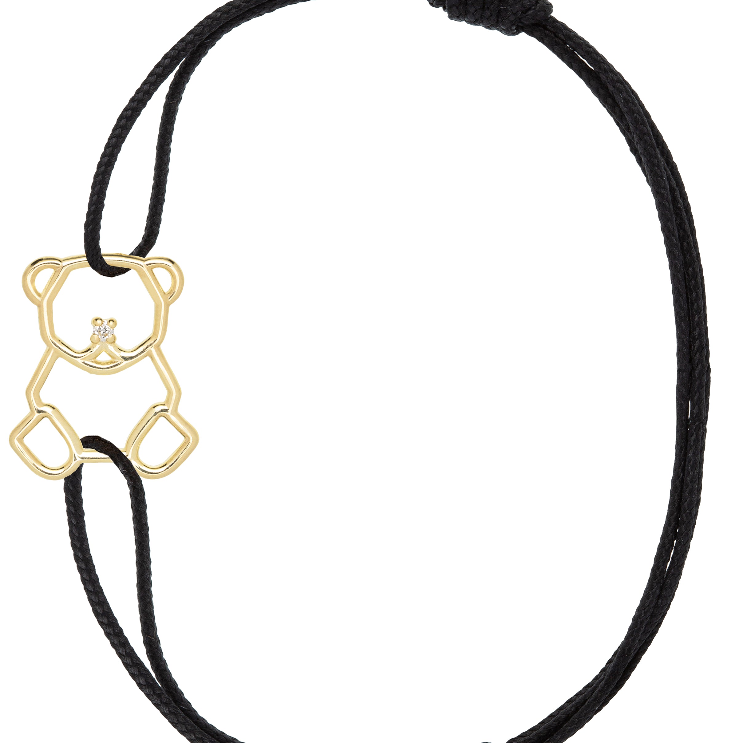 OSITO BRILLANTE BRACCIALE CORDA