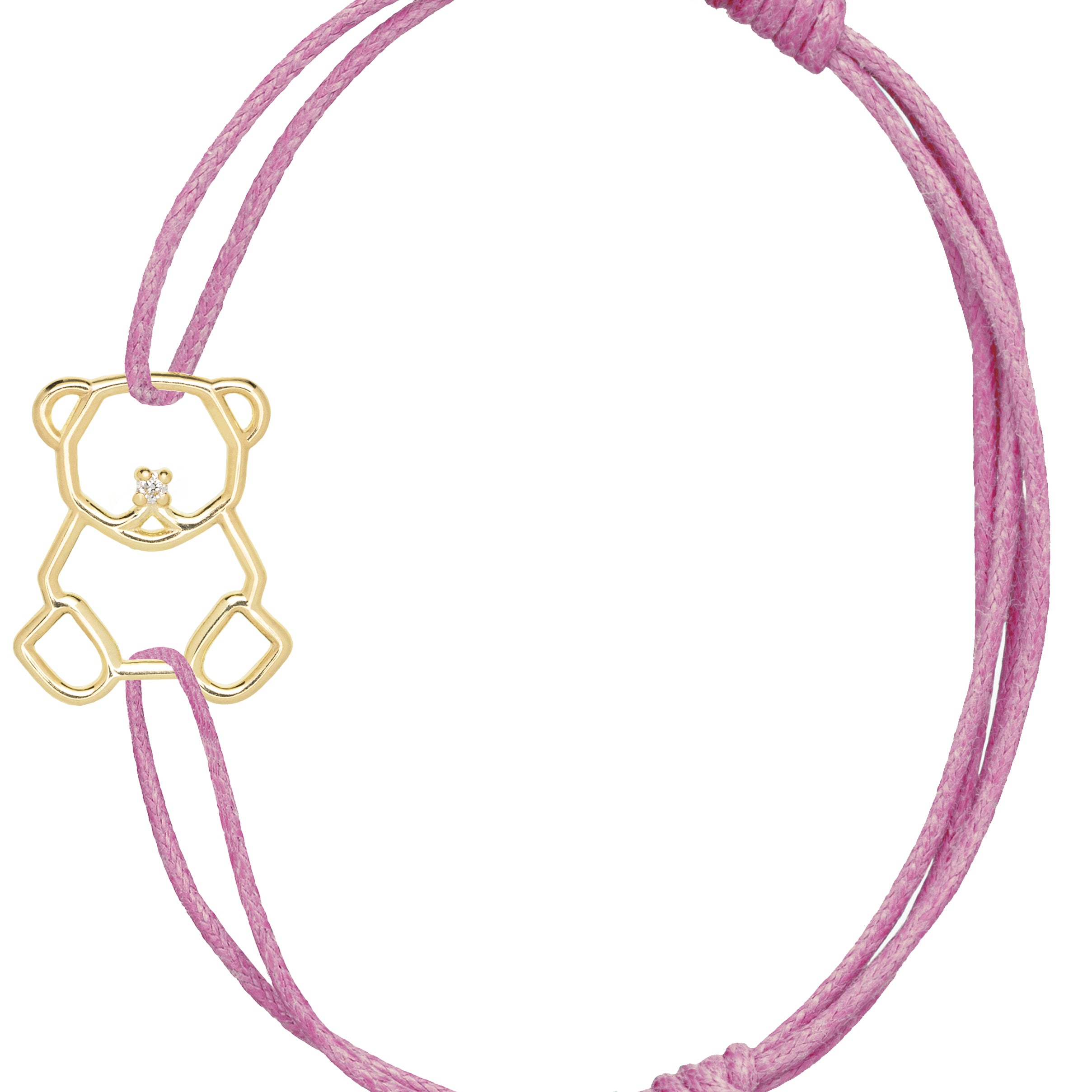 OSITO BRILLANTE BRACCIALE CORDA