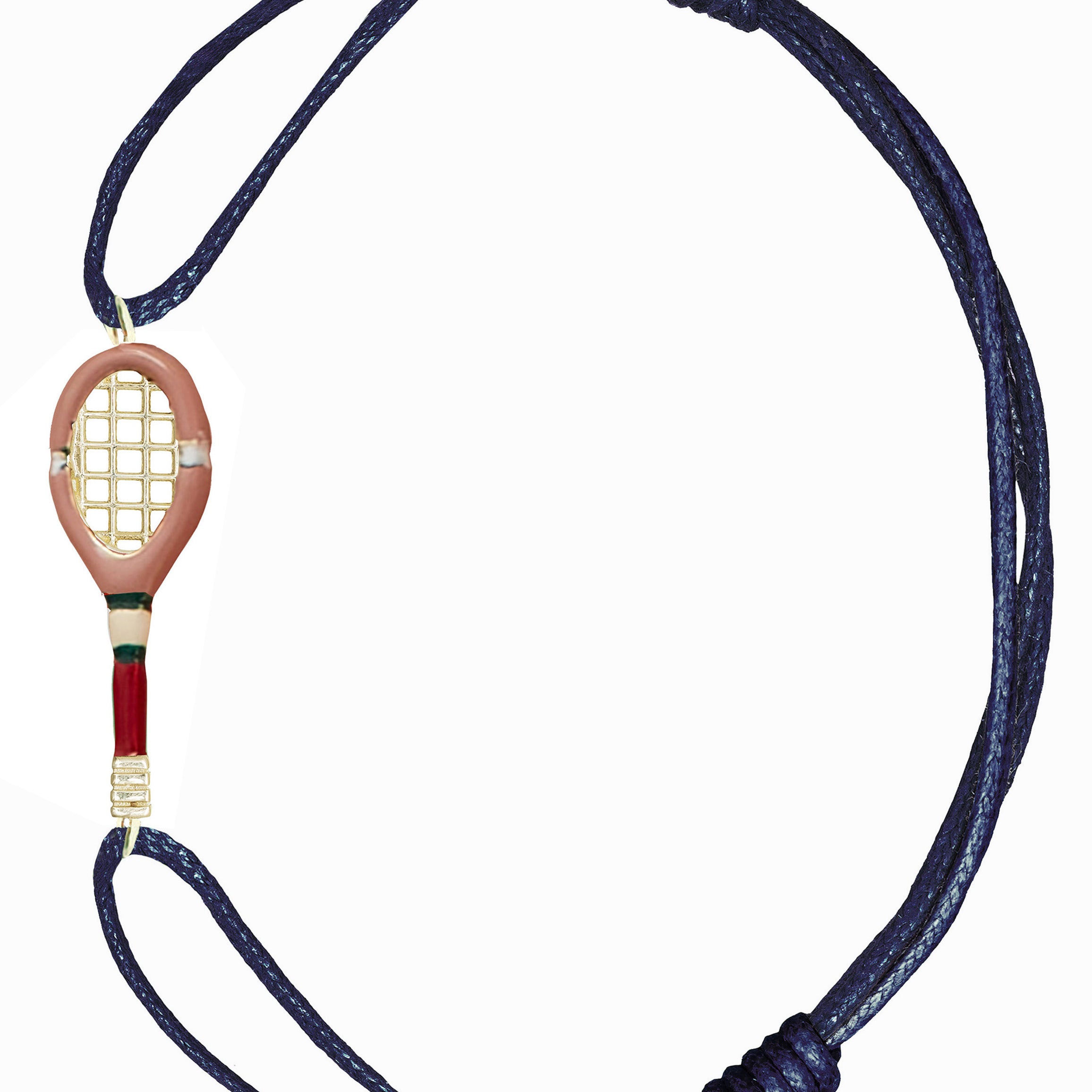 TENNIS PINK CORD BRACELET