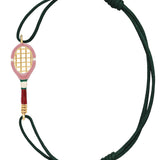 TENNIS PINK CORD BRACELET
