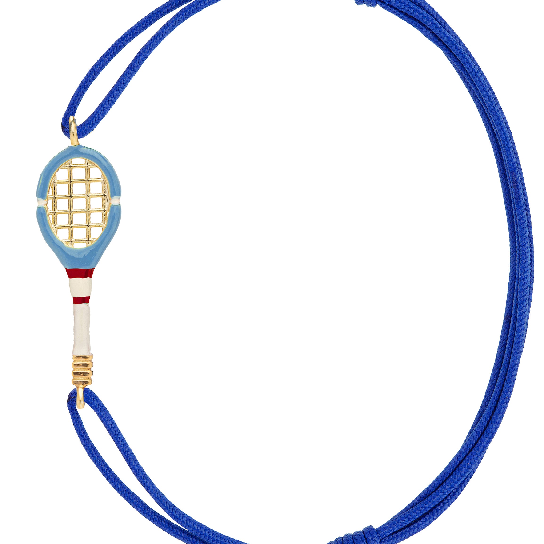 TENNIS SKY BLUE CORD BRACELET