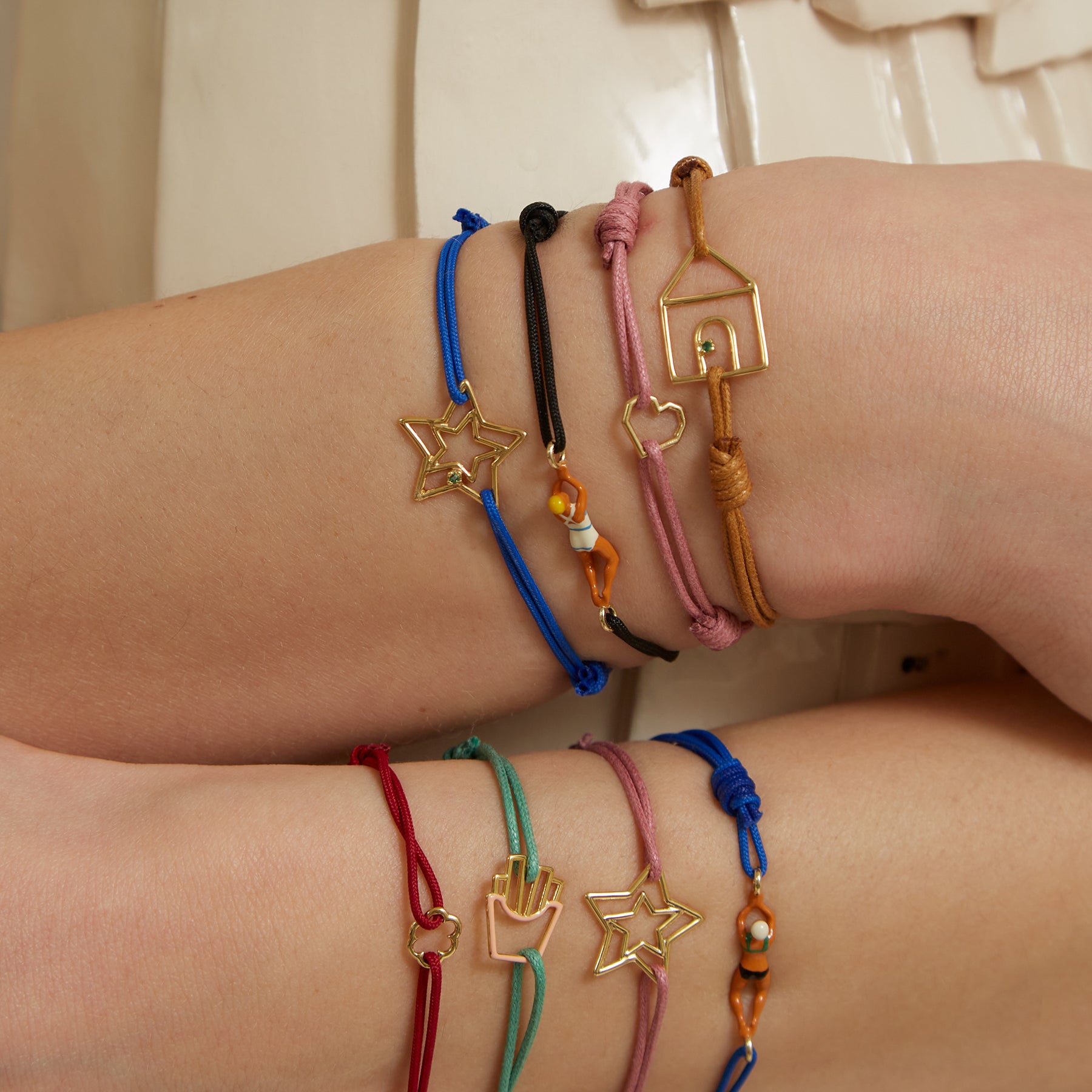 PAPITAS ENAMEL CORD BRACELET