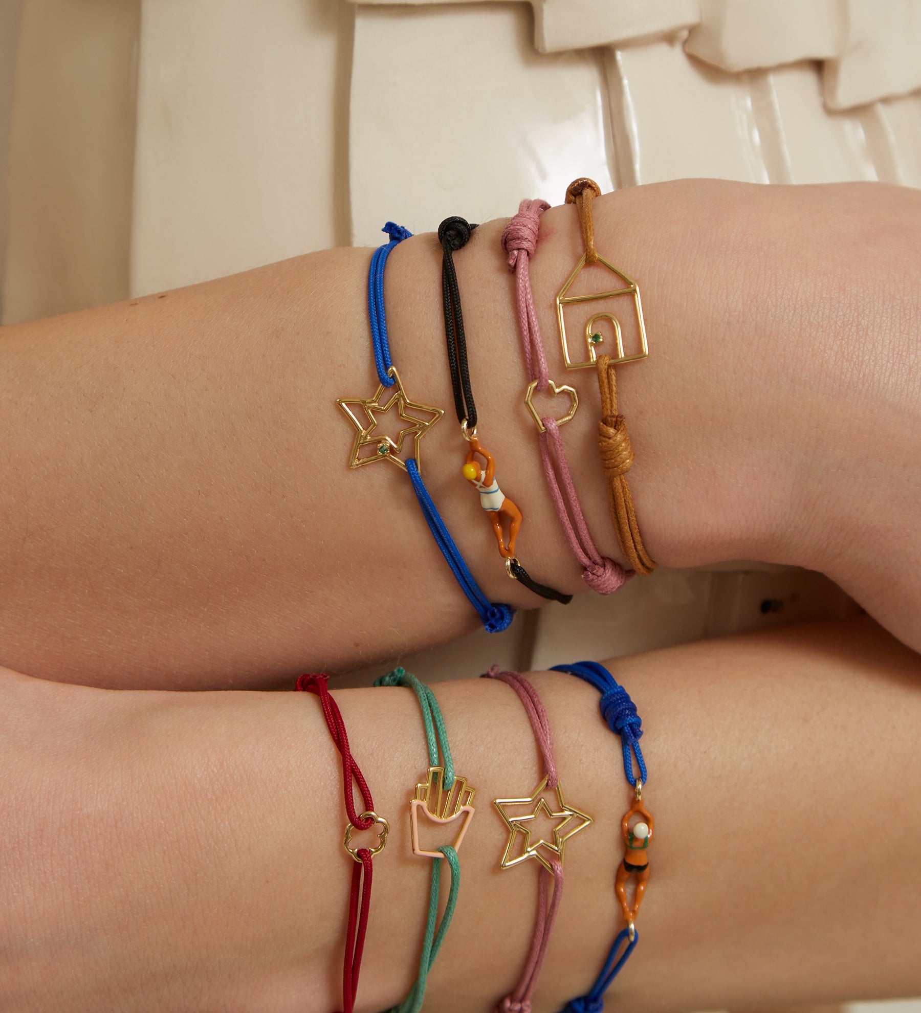 PAPITAS ENAMEL BRACCIALE CORDA
