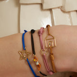 NADADORA RAYADA SKY BLUE CORD BRACELET