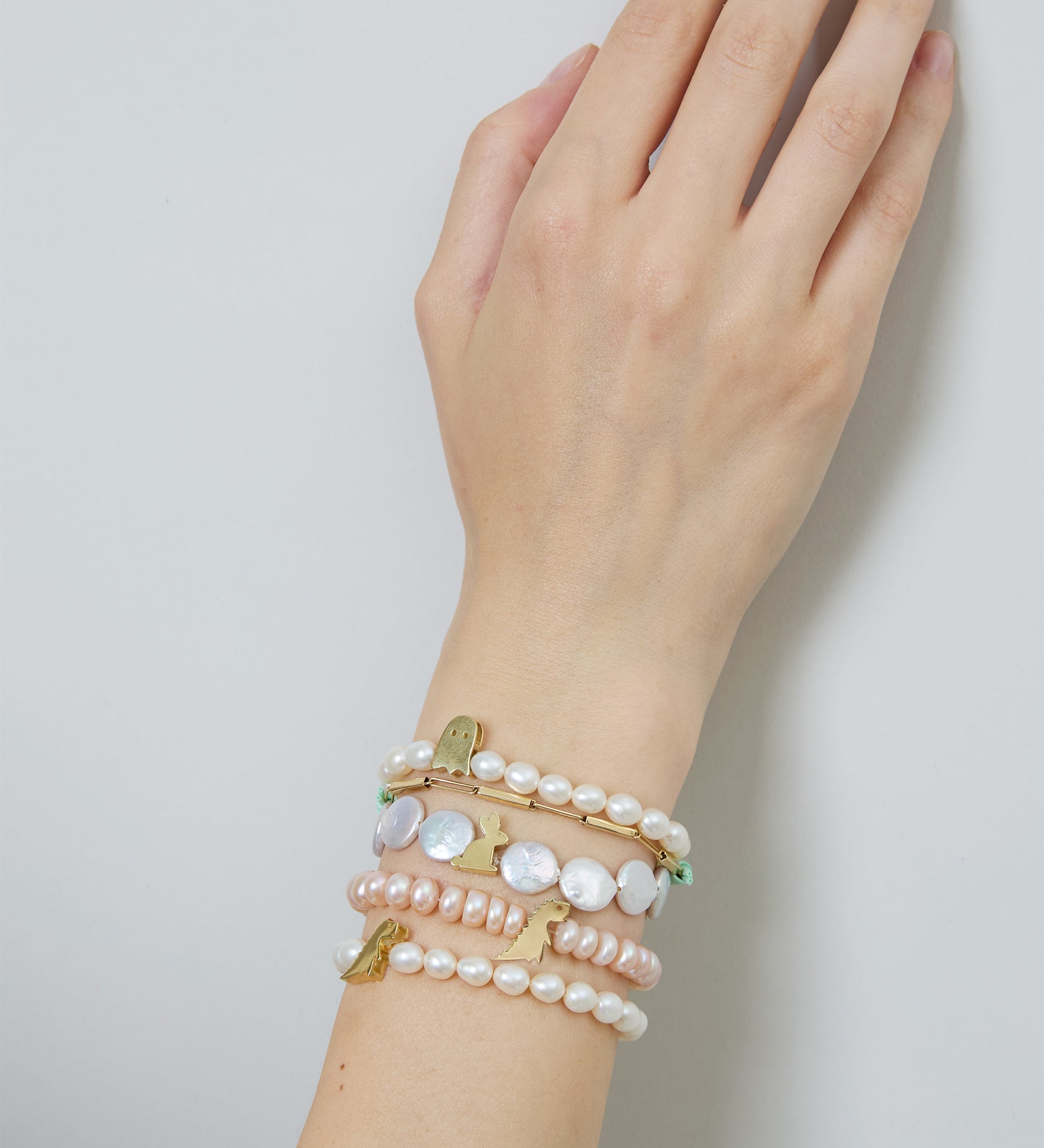 DINO BOLD PERLA OVAL BRACELET