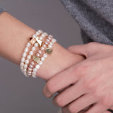 CASITA BOLD PINK PERLA OVAL BRACELET