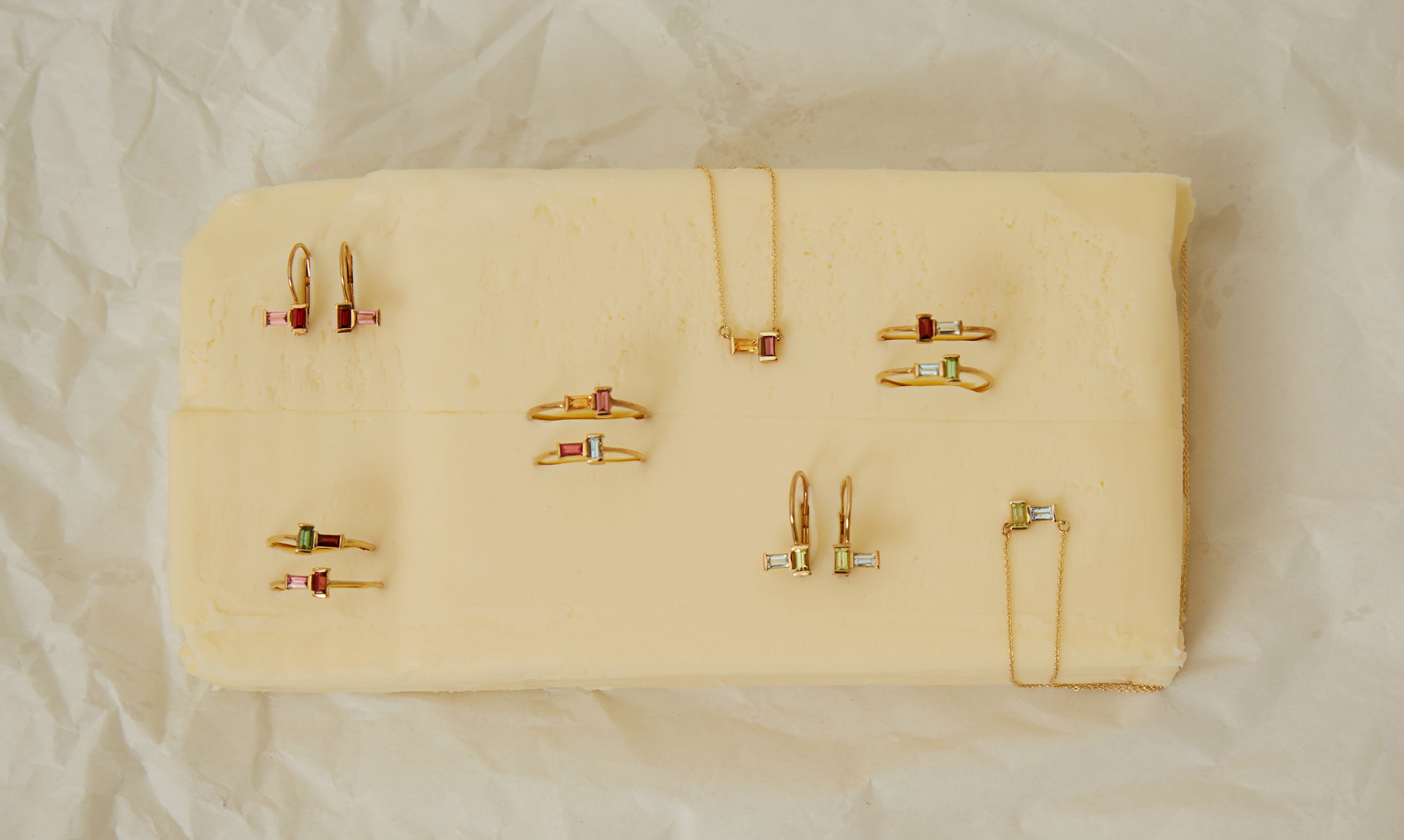 TU Y YO ACQUAMARINA + PERIDOTO ANELLO