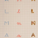 LETRA M TOURMALINE CHARM