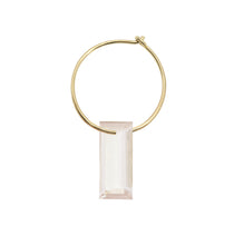 Load image into Gallery viewer, BAGUETTE QUARTZ EARRING CIRCLE

