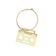 Load image into Gallery viewer, ESTEREO ENAMEL YELLOW EARRING CIRCLE
