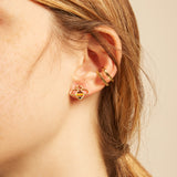 BEE BRILLANTE ENAMEL EARRINGS