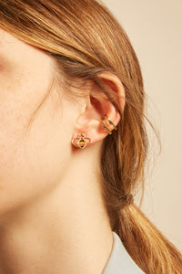 DOBLE ARO + ARO RUEDA EARCUFF