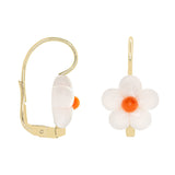 DAISY WHITE EARRINGS