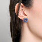 BLOSSOM AVENTURINE BLUE EARRINGS