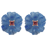 BLOSSOM AVENTURINE BLUE EARRINGS