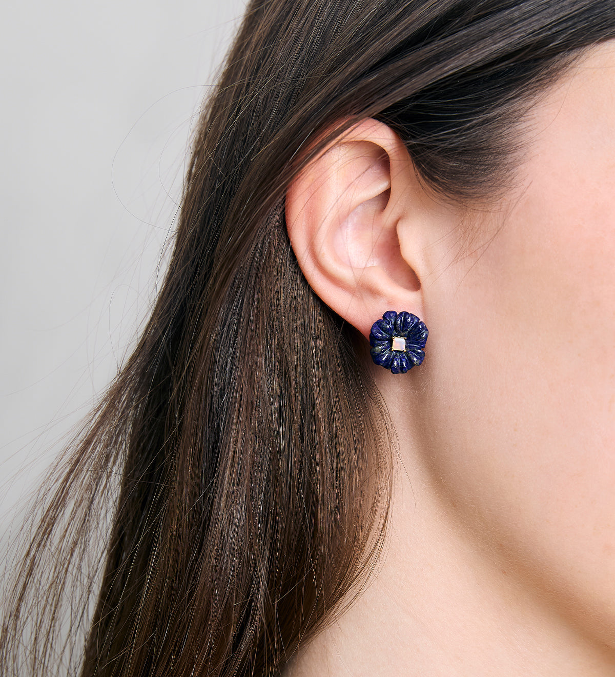 BLOSSOM LAPIS LAZULI EARRINGS