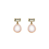 BAGUETTE PERLA PINK AMETHYST EARRINGS