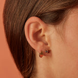 TU Y YO AQUAMARINE + GARNET EARRINGS