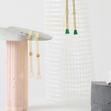 PISTILO CARRÉ BIANCO ORECCHINI