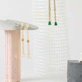 PISTILO CARRÉ PISTACHIO GREEN EARRINGS