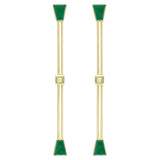 PISTILO CARRÉ PISTACHIO GREEN EARRINGS
